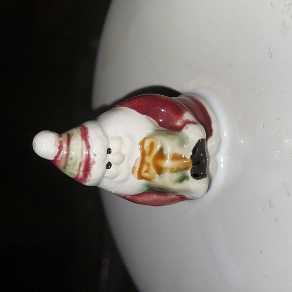 Vintage Santa Cookie Jar with Gold Stars 10 1/2" Tall .. Rare Item - Picture 2 of 4